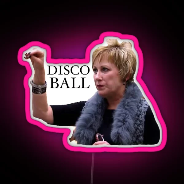 Disco Ball Cathy RGB Neon Sign