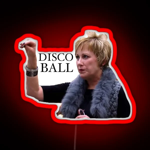 Disco Ball Cathy RGB Neon Sign