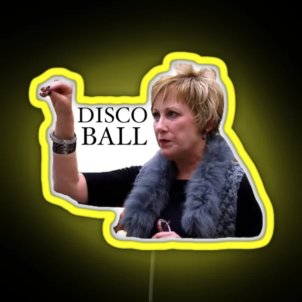 Disco Ball Cathy RGB Neon Sign