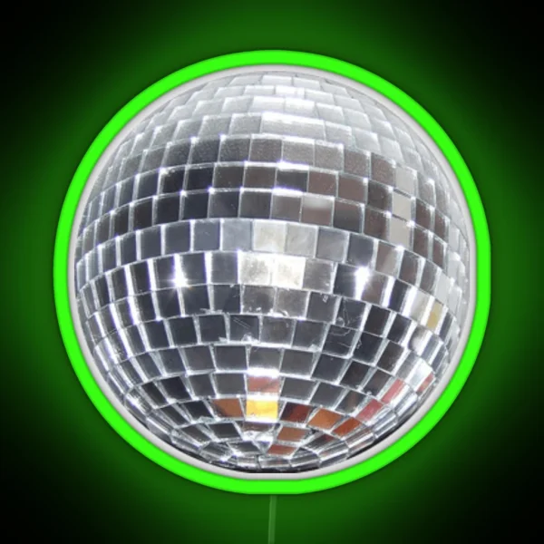 Disco Ball RGB Neon Sign
