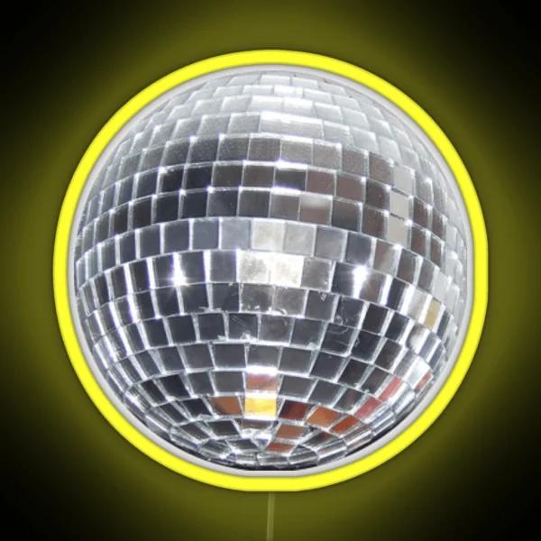 Disco Ball RGB Neon Sign