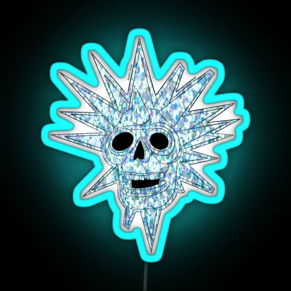 Disco Skull RGB Neon Sign