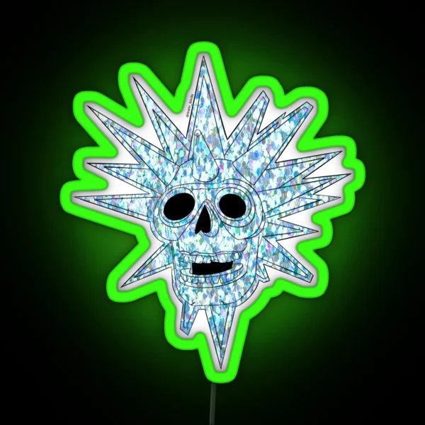 Disco Skull RGB Neon Sign