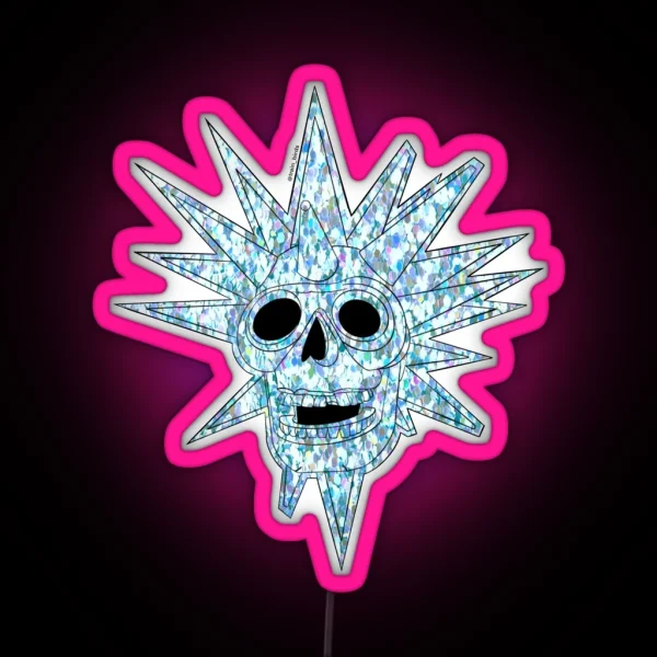 Disco Skull RGB Neon Sign