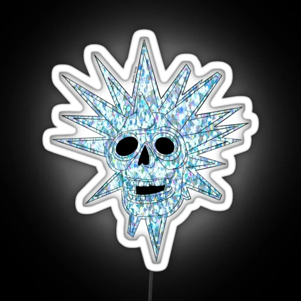Disco Skull RGB Neon Sign
