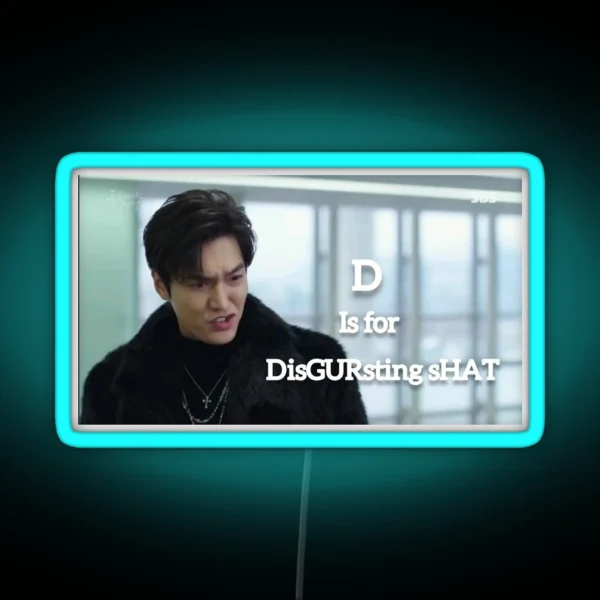 Disgursting Shet Lee Min Ho RGB Neon Sign