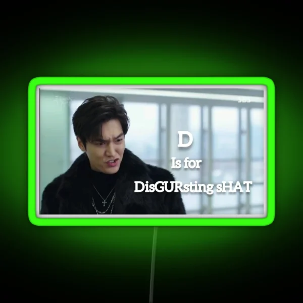 Disgursting Shet Lee Min Ho RGB Neon Sign
