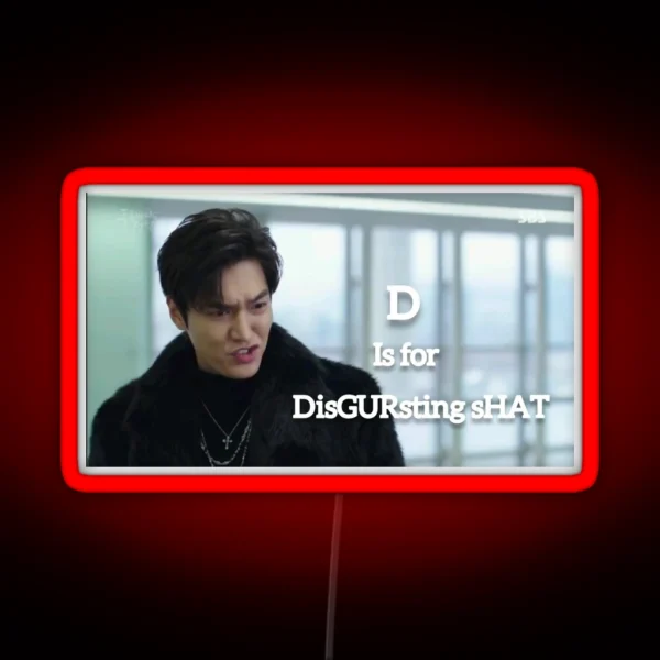 Disgursting Shet Lee Min Ho RGB Neon Sign