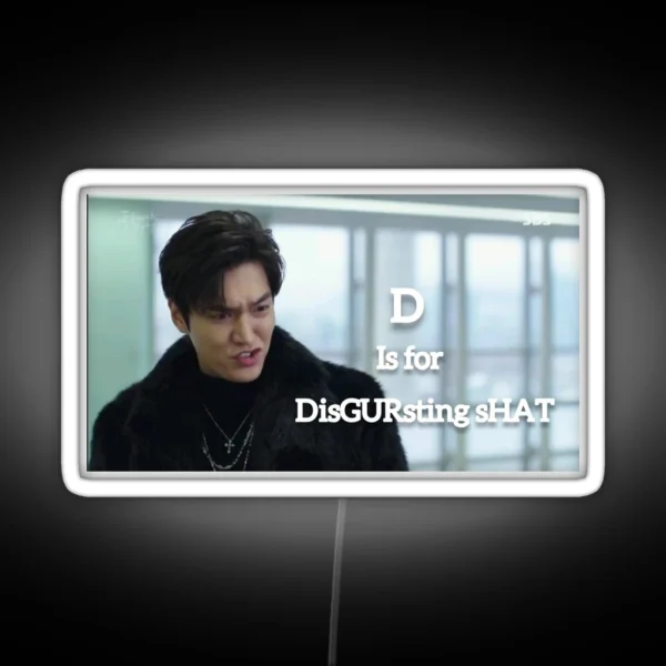 Disgursting Shet Lee Min Ho RGB Neon Sign