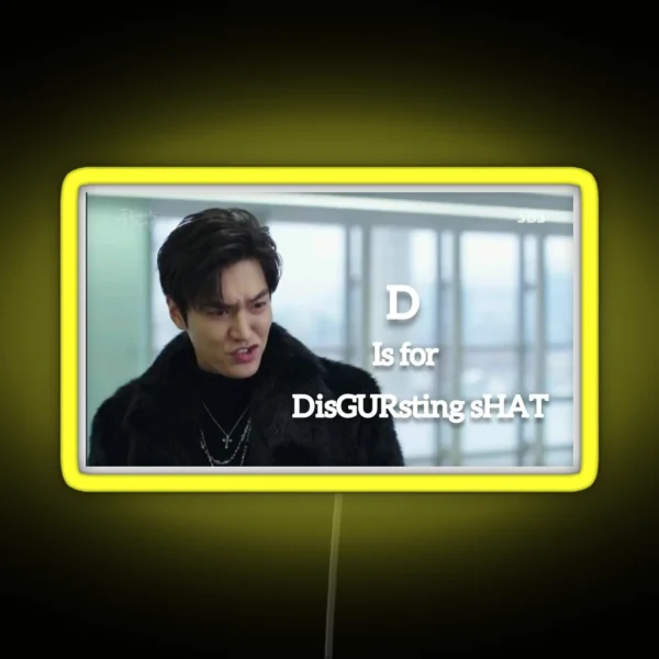 Disgursting Shet Lee Min Ho RGB Neon Sign