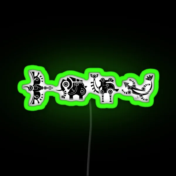Divine Beasts RGB Neon Sign