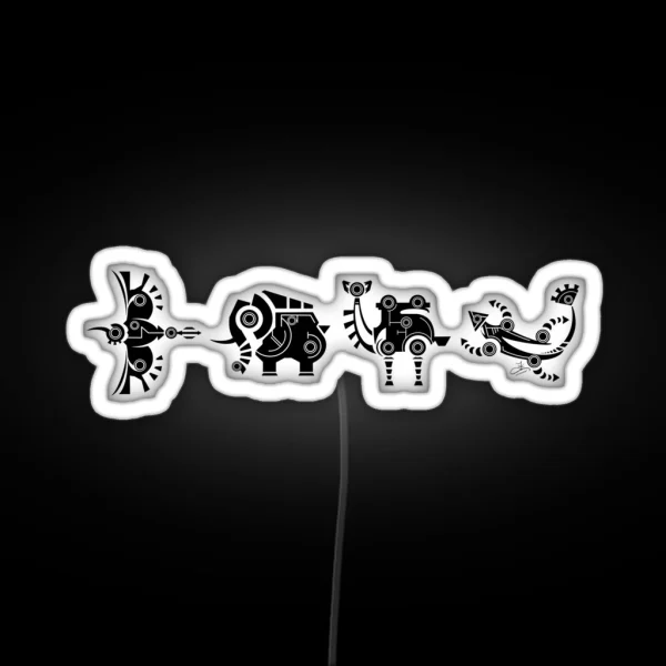 Divine Beasts RGB Neon Sign