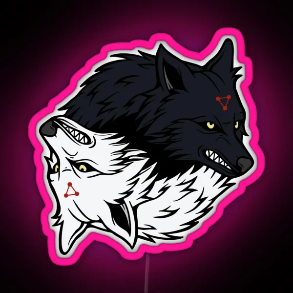 Divine Dog Shikigami RGB Neon Sign