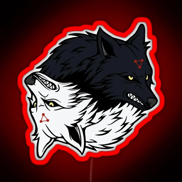 Divine Dog Shikigami RGB Neon Sign
