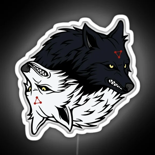 Divine Dog Shikigami RGB Neon Sign