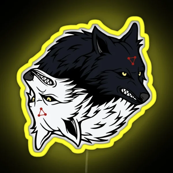 Divine Dog Shikigami RGB Neon Sign