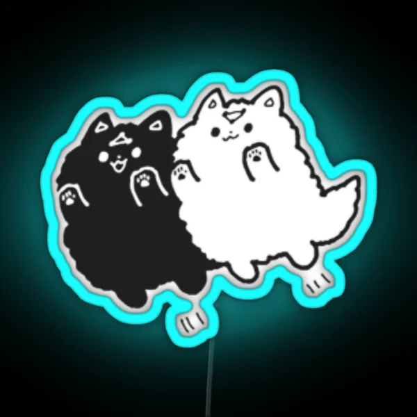 Divine Dogs Chibi RGB Neon Sign