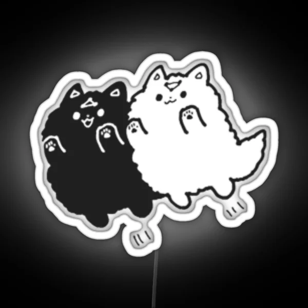 Divine Dogs Chibi RGB Neon Sign