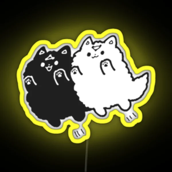 Divine Dogs Chibi RGB Neon Sign