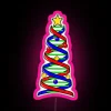 DNA Helix Christmas Tree Life Science Biology RGB Neon Sign - Image 6