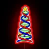 DNA Helix Christmas Tree Life Science Biology RGB Neon Sign
