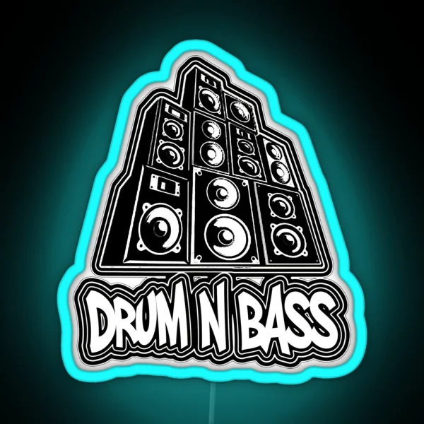 Dnb Speaker Stack RGB Neon Sign