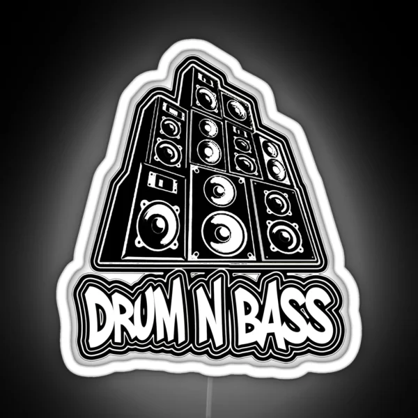 Dnb Speaker Stack RGB Neon Sign