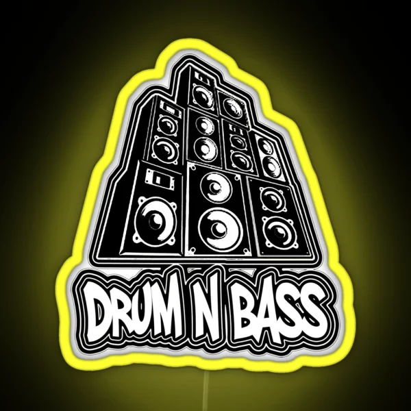 Dnb Speaker Stack RGB Neon Sign