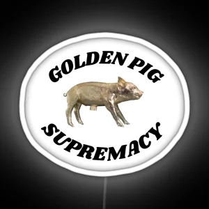 DNP GOLDEN PIG SUPREMACY RGB Neon Sign