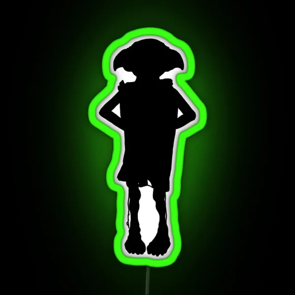 Dobby Silhouette RGB Neon Sign
