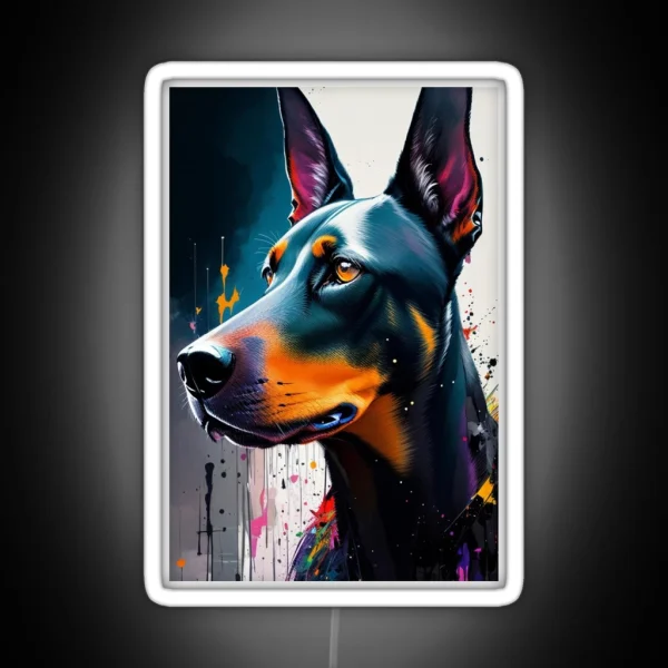 Dobermann RGB Neon Sign