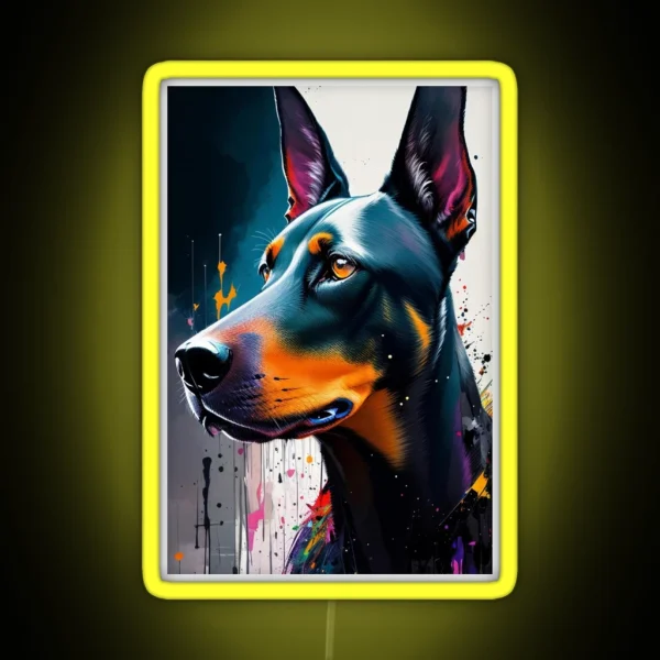Dobermann RGB Neon Sign