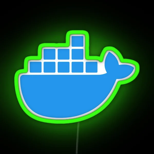 Docker Basic RGB Neon Sign