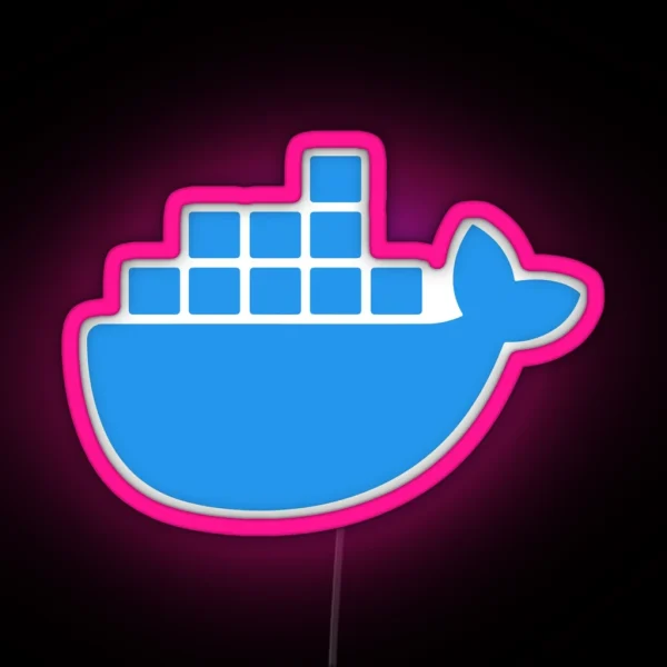 Docker Basic RGB Neon Sign