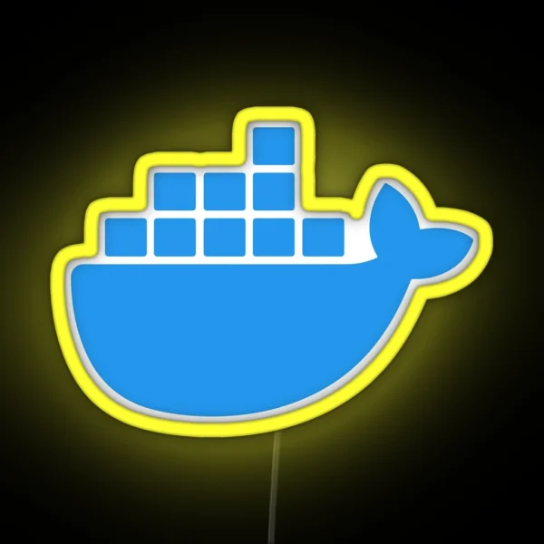 Docker Basic RGB Neon Sign