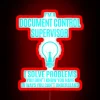 Document Control Supervisor Led I Solve Problems Gift Item Tee RGB Neon Sign - Image 2