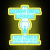 Document Control Supervisor Led I Solve Problems Gift Item Tee RGB Neon Sign - Image 5