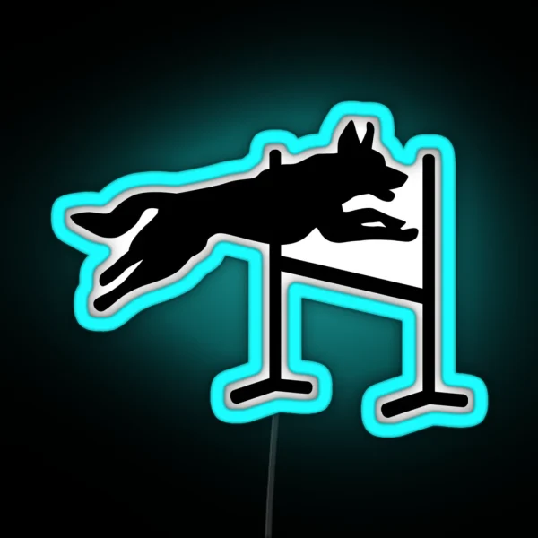 Dog Agility Sports RGB Neon Sign