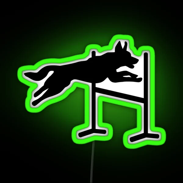 Dog Agility Sports RGB Neon Sign