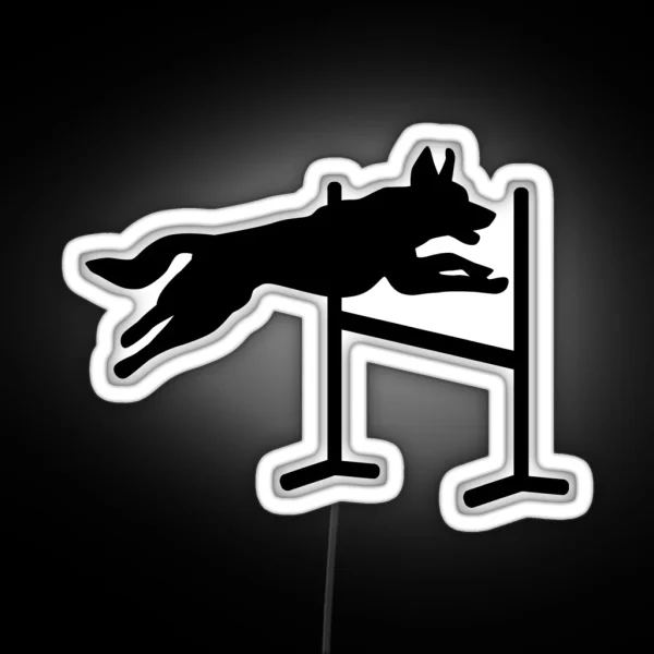 Dog Agility Sports RGB Neon Sign