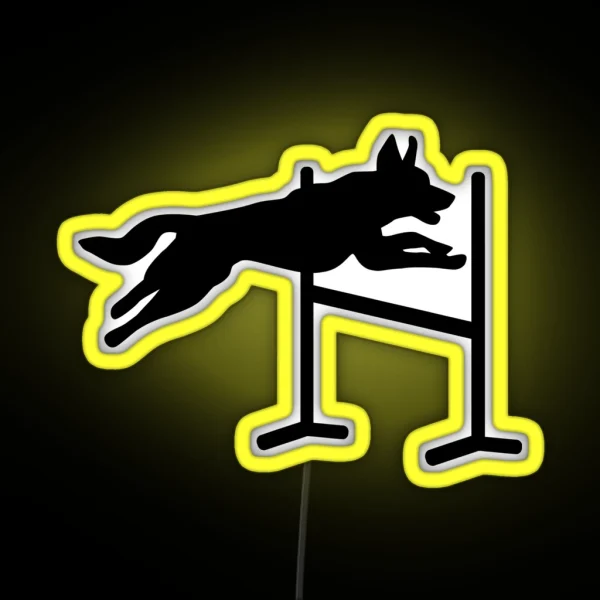 Dog Agility Sports RGB Neon Sign