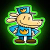 Dog Man Comedic Graphic Novel RGB Neon Sign - Image 4