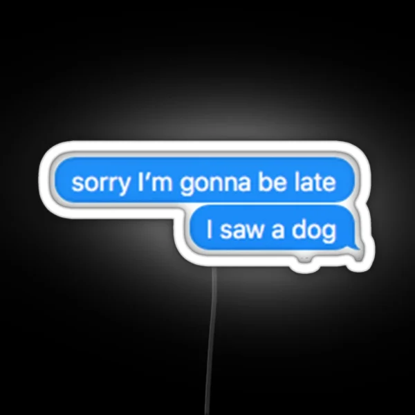 Dog RGB Neon Sign