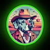 Dog With A Cowboy Hat RGB Neon Sign - Image 4