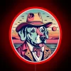 Dog With A Cowboy Hat RGB Neon Sign - Image 2