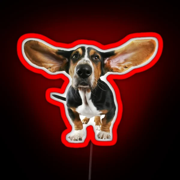 Dog With Big Ears RGB Neon Sign