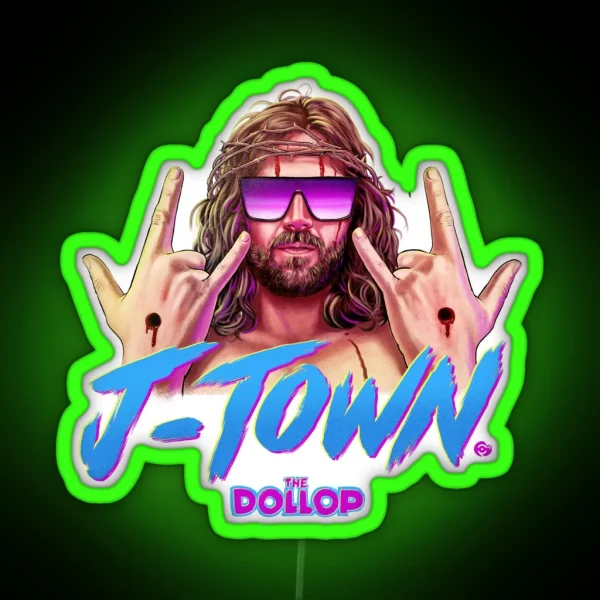 DOLLOP J TOWN RGB Neon Sign