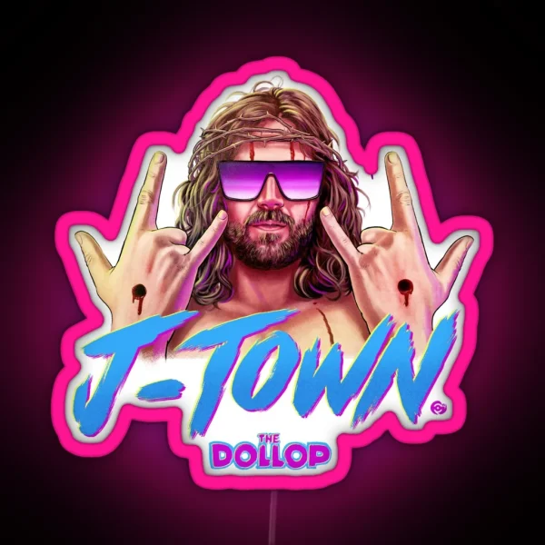 DOLLOP J TOWN RGB Neon Sign