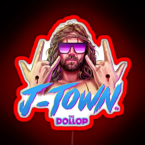 DOLLOP J TOWN RGB Neon Sign