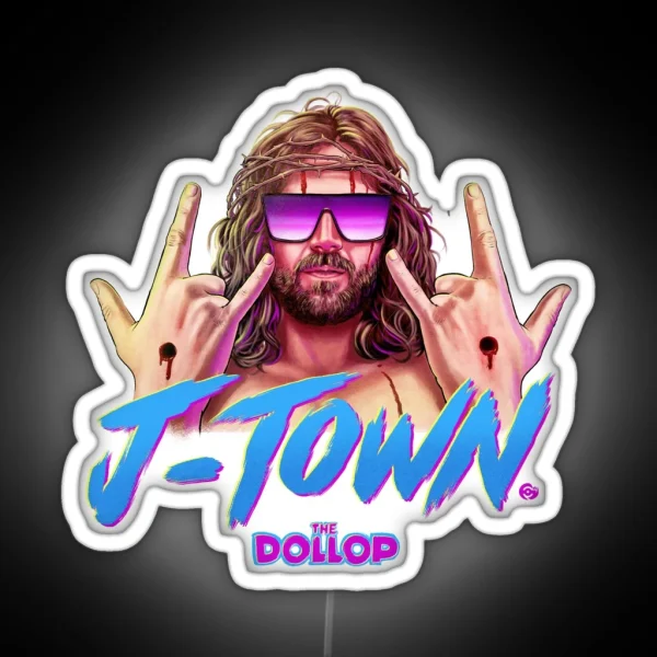 DOLLOP J TOWN RGB Neon Sign